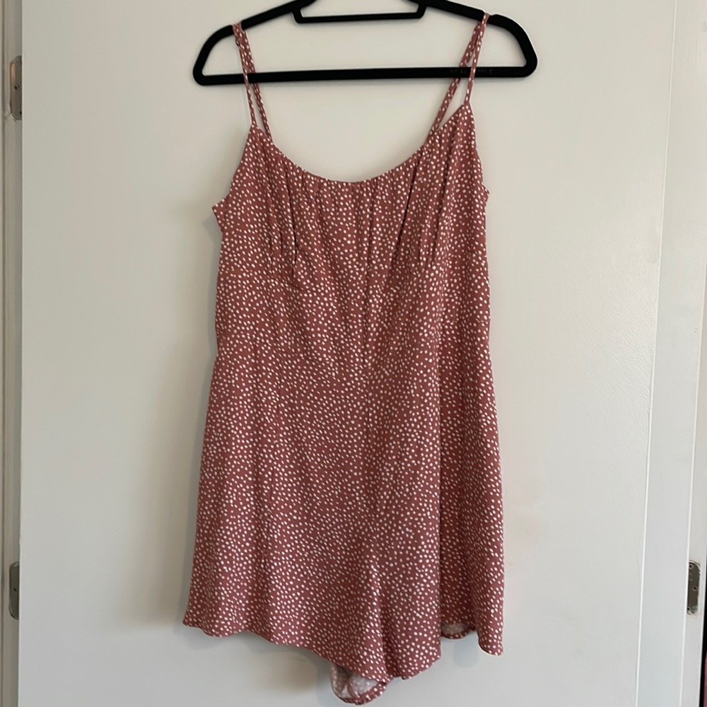 Abercrombie Romper Polka Dots - size large with adjustable straps